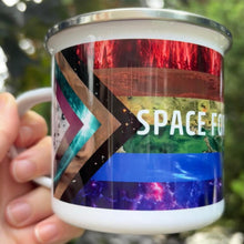 Load image into Gallery viewer, Space Pride Enamel Mug