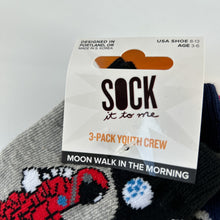 Load image into Gallery viewer, Astronaut & Rockets Kids 3-Pack Socks
