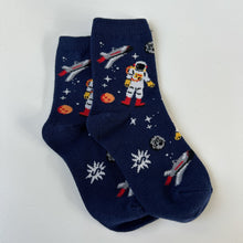 Load image into Gallery viewer, Astronaut & Rockets Kids 3-Pack Socks