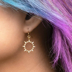 Sparkling Total Solar Eclipse Earrings