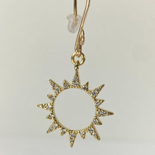 Load image into Gallery viewer, Sparkling Total Solar Eclipse Earrings
