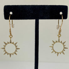 Load image into Gallery viewer, Sparkling Total Solar Eclipse Earrings