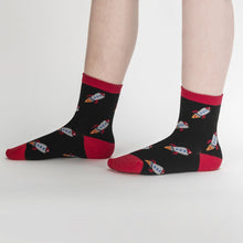 Load image into Gallery viewer, Astronaut &amp; Rockets Kids 3-Pack Socks