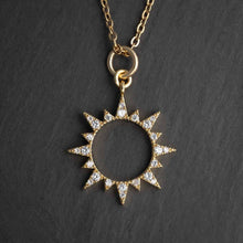 Load image into Gallery viewer, Sparkling Total Solar Eclipse Necklace