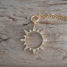 Load image into Gallery viewer, Sparkling Total Solar Eclipse Necklace