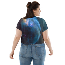 Load image into Gallery viewer, Bubble Nebula Cropped T-Shirt
