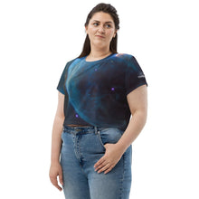 Load image into Gallery viewer, Bubble Nebula Cropped T-Shirt