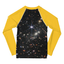 Load image into Gallery viewer, JWST SMACS 0723 Deep Field Galaxy Cluster Kids Rash Guard (Toddler to Teen)