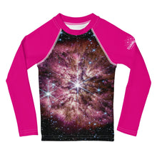 Load image into Gallery viewer, JWST Massive Star WR 124 Kids Rash Guard (Toddler to Teen)