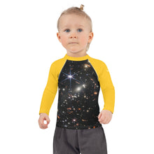 Load image into Gallery viewer, JWST SMACS 0723 Deep Field Galaxy Cluster Kids Rash Guard (Toddler to Teen)