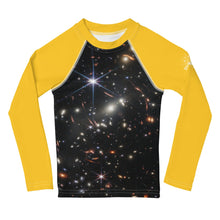 Load image into Gallery viewer, JWST SMACS 0723 Deep Field Galaxy Cluster Kids Rash Guard (Toddler to Teen)