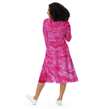 Load image into Gallery viewer, Pink Astrophysics Long-Sleeve Midi Dress with Pockets