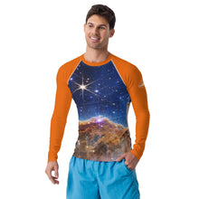 Load image into Gallery viewer, JWST Carina Nebula Straight Cut Rash Guard