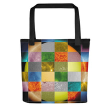 Load image into Gallery viewer, SDO Rainbow Patchwork Sun Tote Bag
