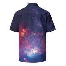 Load image into Gallery viewer, Center of the Milky Way from Chandra, Hubble, & Spitzer Button Shirt