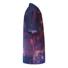 Load image into Gallery viewer, Center of the Milky Way from Chandra, Hubble, & Spitzer Button Shirt