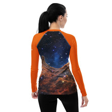 Load image into Gallery viewer, JWST Carina Nebula Fitted/Curvy Rash Guard