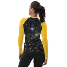Load image into Gallery viewer, JWST SMACS 0723 Deep Field Galaxy Cluster Fitted/Curvy Rash Guard
