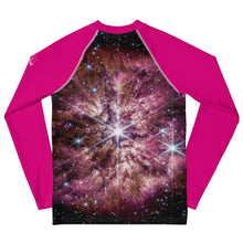 Load image into Gallery viewer, JWST Massive Star WR 124 Kids Rash Guard (Toddler to Teen)