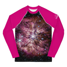 Load image into Gallery viewer, JWST Massive Star WR 124 Kids Rash Guard (Toddler to Teen)