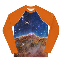 Load image into Gallery viewer, JWST Carina Nebula Kids Rash Guard (Toddler to Teen)