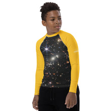 Load image into Gallery viewer, JWST SMACS 0723 Deep Field Galaxy Cluster Kids Rash Guard (Toddler to Teen)