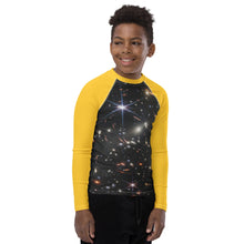 Load image into Gallery viewer, JWST SMACS 0723 Deep Field Galaxy Cluster Kids Rash Guard (Toddler to Teen)
