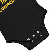 Load image into Gallery viewer, JWST Beyond Midnight "Just Launched" baby bodysuit
