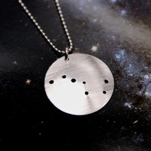 Load image into Gallery viewer, Constellation/Asterism Pinhole Sterling Silver Necklace
