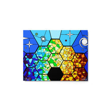 Load image into Gallery viewer, JWST Rising Stained Glass Design Metal Wall Art