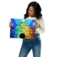 Load image into Gallery viewer, JWST Rising Stained Glass Design Metal Wall Art