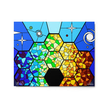 Load image into Gallery viewer, JWST Rising Stained Glass Design Metal Wall Art