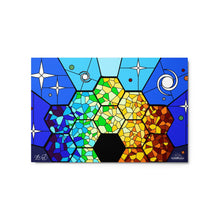 Load image into Gallery viewer, JWST Rising Stained Glass Design Metal Wall Art