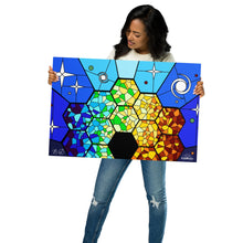 Load image into Gallery viewer, JWST Rising Stained Glass Design Metal Wall Art