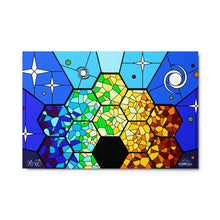 Load image into Gallery viewer, JWST Rising Stained Glass Design Metal Wall Art