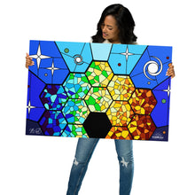 Load image into Gallery viewer, JWST Rising Stained Glass Design Metal Wall Art