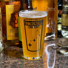 Load image into Gallery viewer, Astronomy on Tap Logo Pint Glass