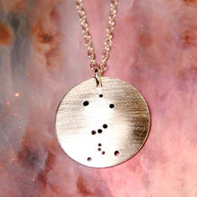 Load image into Gallery viewer, Constellation/Asterism Pinhole Sterling Silver Necklace