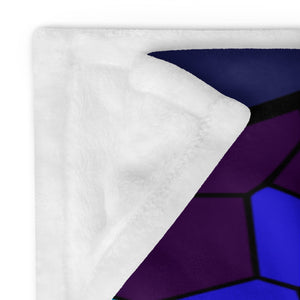 JWST Rising Stained Glass Design Throw Blanket