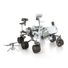 Load image into Gallery viewer, Mars 2020 Perseverance Rover &amp; Ingenuity Helicopter Sheet Metal 3D Model Kit