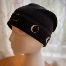 Load image into Gallery viewer, Phases of the Moon Fleece Beanie