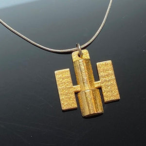Hubble Space Telescope 3D Printed Metal Necklace