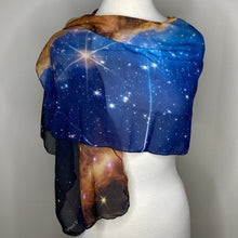 Load image into Gallery viewer, Carina Nebula by JWST Chiffon Scarf