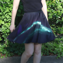 Load image into Gallery viewer, Aurora Australis from the ISS Skater Skirt