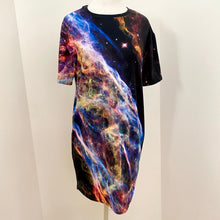 Load image into Gallery viewer, Cosmic Veil Nebula T-Shirt Dress