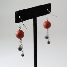 Load image into Gallery viewer, Mars + Moons Dangle Earrings