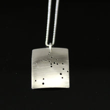 Load image into Gallery viewer, Zodiac Constellation Pinhole Sterling Silver Necklace