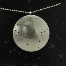 Load image into Gallery viewer, Zodiac Constellation Pinhole Sterling Silver Necklace