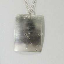 Load image into Gallery viewer, Zodiac Constellation Pinhole Sterling Silver Necklace