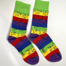 Load image into Gallery viewer, Rainbow Constellation Socks